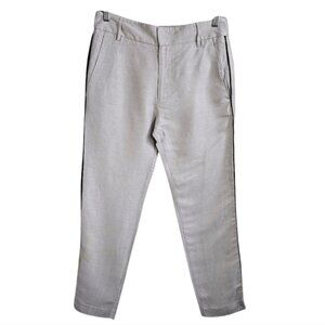 Smythe Grey Slacks with Side Piping Size 4